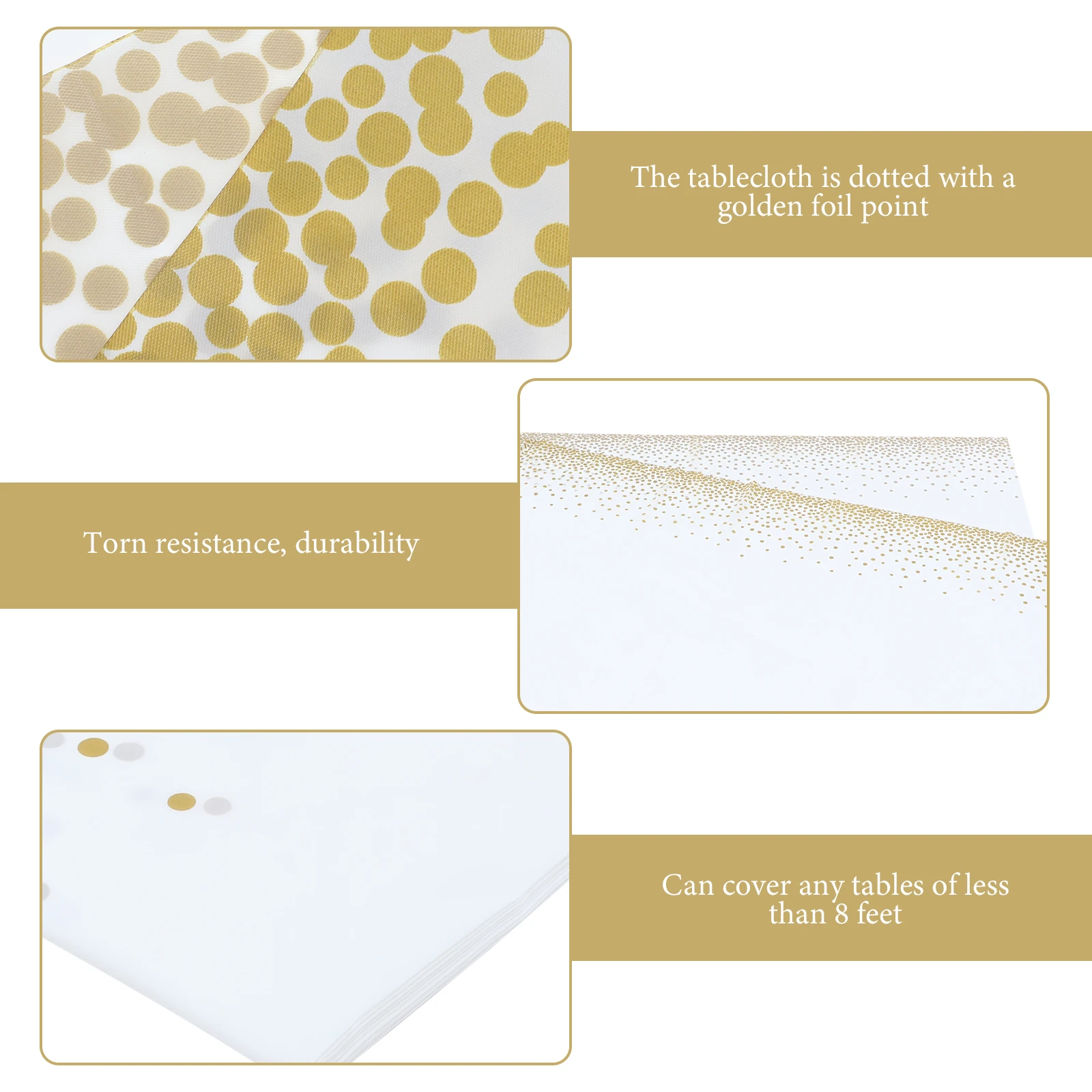 5Pcs Golden Tablecloths Disposable Rectangular Birthday Disposable Birthday Table Decoration Party Wedding Decorations Table
5Pcs Golden Tablecloths Disposable Rectangular Birthday Disposable Birthday Table Decoration Party Wedding Decorations Table