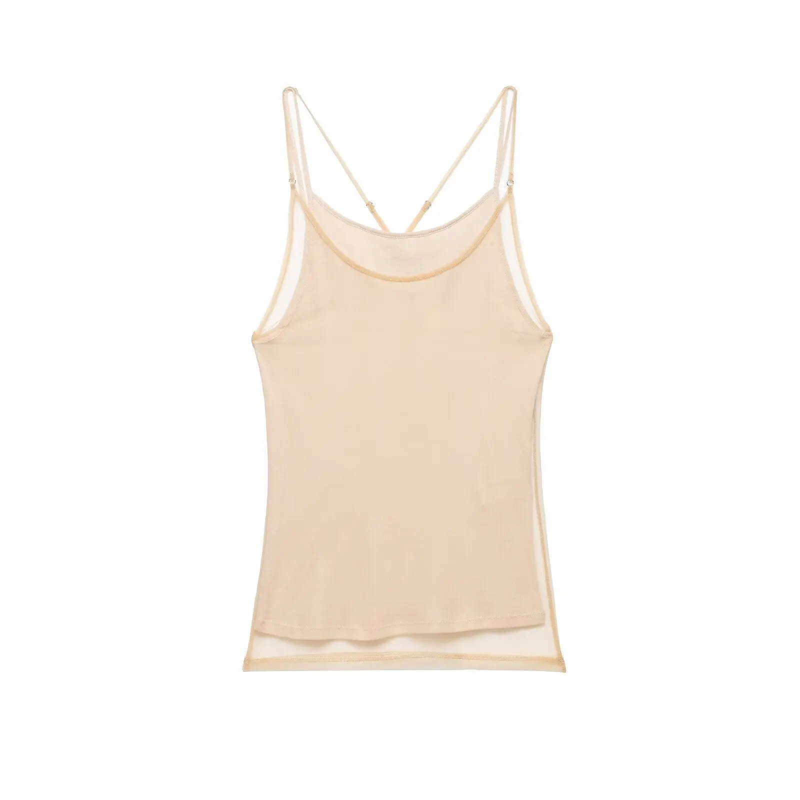 Women's Top 2026 Summer New Style Pink Strap Double-Layer Silk Mesh Effect Sexy Top Stylish and Trendy
Women's Top 2026 Summer New Style Pink Strap Double-Layer Silk Mesh Effect Sexy Top Stylish and Trendy