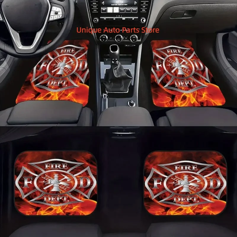 Set of Four Car Floor Mats Featuring a Flame Design, Made from Universal Crystal Velvet Material That Is Slip-Resistant And Long
Set of Four Car Floor Mats Featuring a Flame Design, Made from Universal Crystal Velvet Material That Is Slip-Resistant And Long