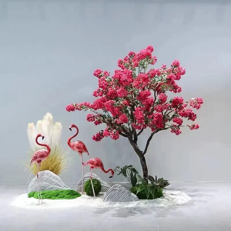 Imitative Tree Red Fake Flower Indoor and Outdoor Decorative Landscaping Large Shopping Mall Decoration Hallway Window Display
Imitative Tree Red Fake Flower Indoor and Outdoor Decorative Landscaping Large Shopping Mall Decoration Hallway Window Display