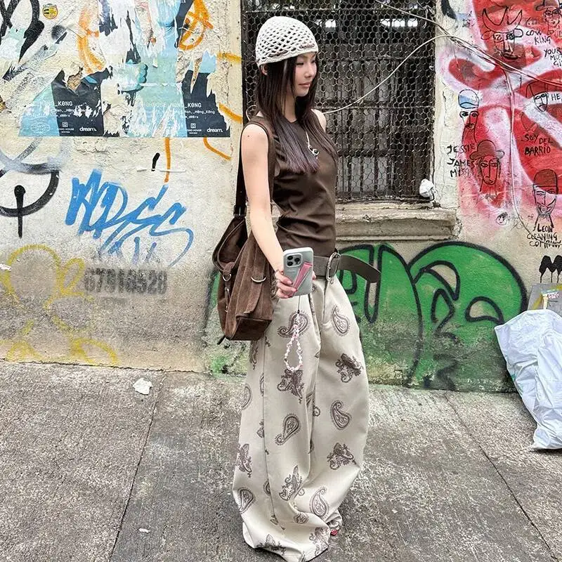 2026 Spring Women Casual Pants Stylish Trendy Paisley Printed Wide Leg Pants Unique Design Niche Casual Straight Leg Trousers
2026 Spring Women Casual Pants Stylish Trendy Paisley Printed Wide Leg Pants Unique Design Niche Casual Straight Leg Trousers