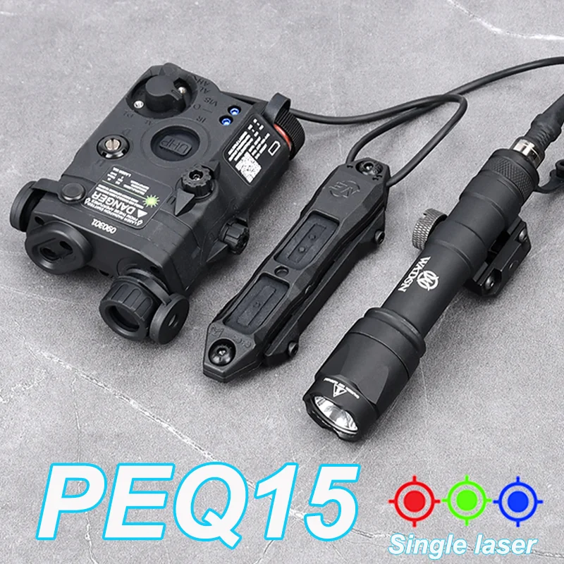 WADSN LA5 PEQ PEQ15 Red Green Blue Laser Indicator M300 Flashlight SUREFIR Scout Light Hunting Accessory Pressure Switch Airsoft
WADSN LA5 PEQ PEQ15 Red Green Blue Laser Indicator M300 Flashlight SUREFIR Scout Light Hunting Accessory Pressure Switch Airsoft