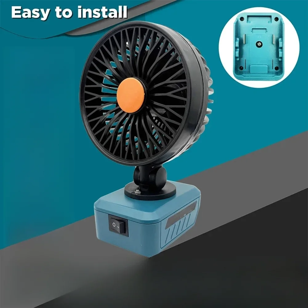 18V Battery Powered Fan With 5 Blades And 110 Degree Rotation For Camping Outdoor Use Compatible With BL1830 BL1815 BL1845
18V Battery Powered Fan With 5 Blades And 110 Degree Rotation For Camping Outdoor Use Compatible With BL1830 BL1815 BL1845