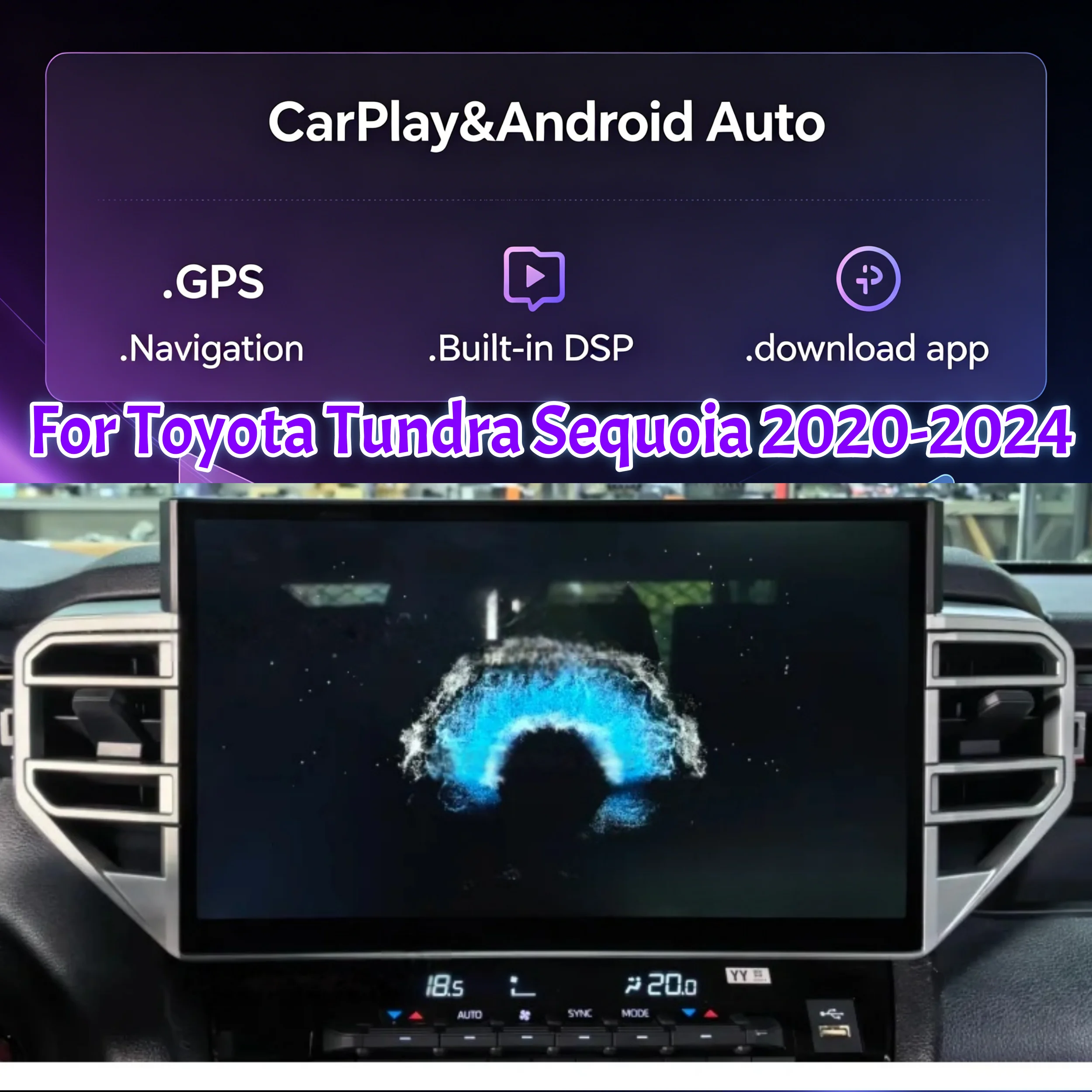 14.6" Android 13 QLED Screen For Toyota Tundra Sequoia 2020-2024 CarPlay Auto Radio Stereo Audio GPS DSP Multimedia Video Player
14.6" Android 13 QLED Screen For Toyota Tundra Sequoia 2020-2024 CarPlay Auto Radio Stereo Audio GPS DSP Multimedia Video Player