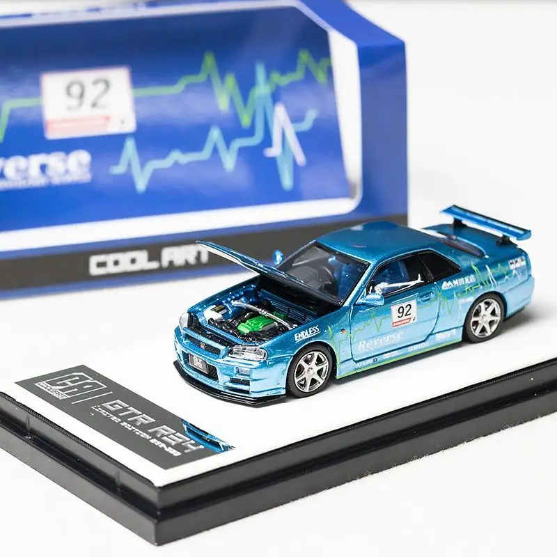 Diecast COOL ART 1:64 Scale GT-R R34 Blue Racing Livery Open Cover Alloy Car Model Collectible Toy Gift Souvenir Display
Diecast COOL ART 1:64 Scale GT-R R34 Blue Racing Livery Open Cover Alloy Car Model Collectible Toy Gift Souvenir Display