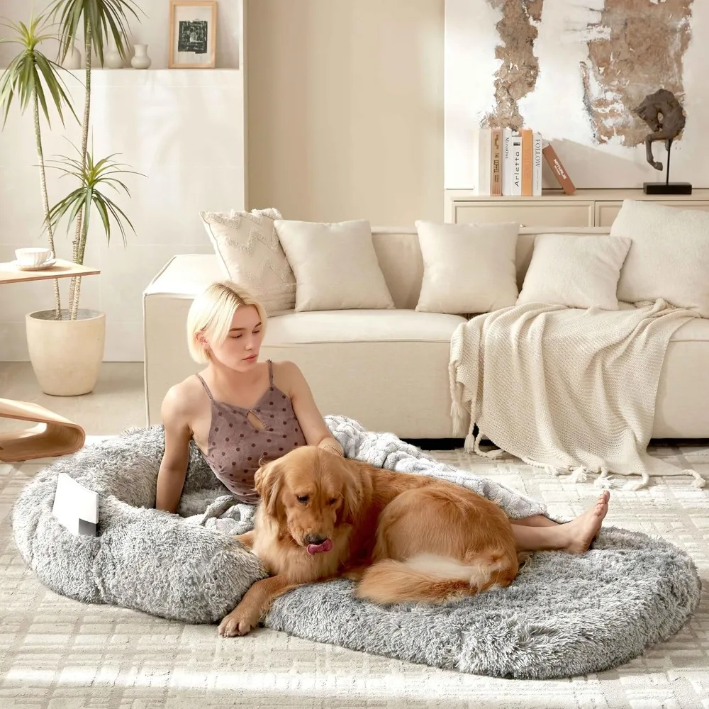 Foldable Human Dog Bed for Adult, Orthopedic Memory Foam Large Pet Sofa, Washable Dog Couch with Removable Waterproof Cover
Foldable Human Dog Bed for Adult, Orthopedic Memory Foam Large Pet Sofa, Washable Dog Couch with Removable Waterproof Cover