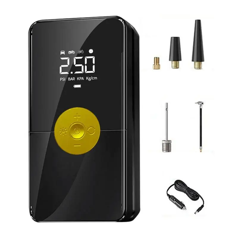 Car Tire Pump Portable Electric Bike Tire Inflator Rechargeable Tire Pump With Led Mini 150 PSI Air Compressor Tire Repair Tools
Car Tire Pump Portable Electric Bike Tire Inflator Rechargeable Tire Pump With Led Mini 150 PSI Air Compressor Tire Repair Tools