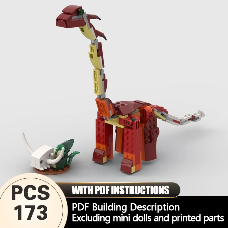 Creators Animal Series Model MOC Building Bricks Red Long-Neck Dinosaur Modular Technology Gifts Holiday Assemble Children Toys
Creators Animal Series Model MOC Building Bricks Red Long-Neck Dinosaur Modular Technology Gifts Holiday Assemble Children Toys