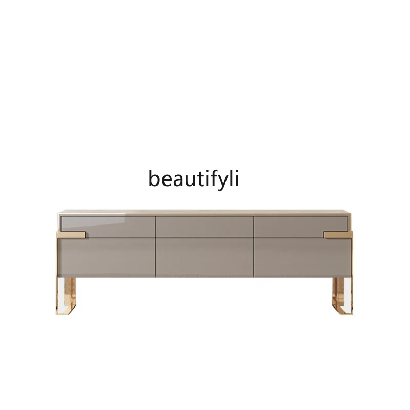 Italian light luxury TV cabinet coffee table combination simple modern living room video cabinet floor cabinetAA
Italian light luxury TV cabinet coffee table combination simple modern living room video cabinet floor cabinetAA