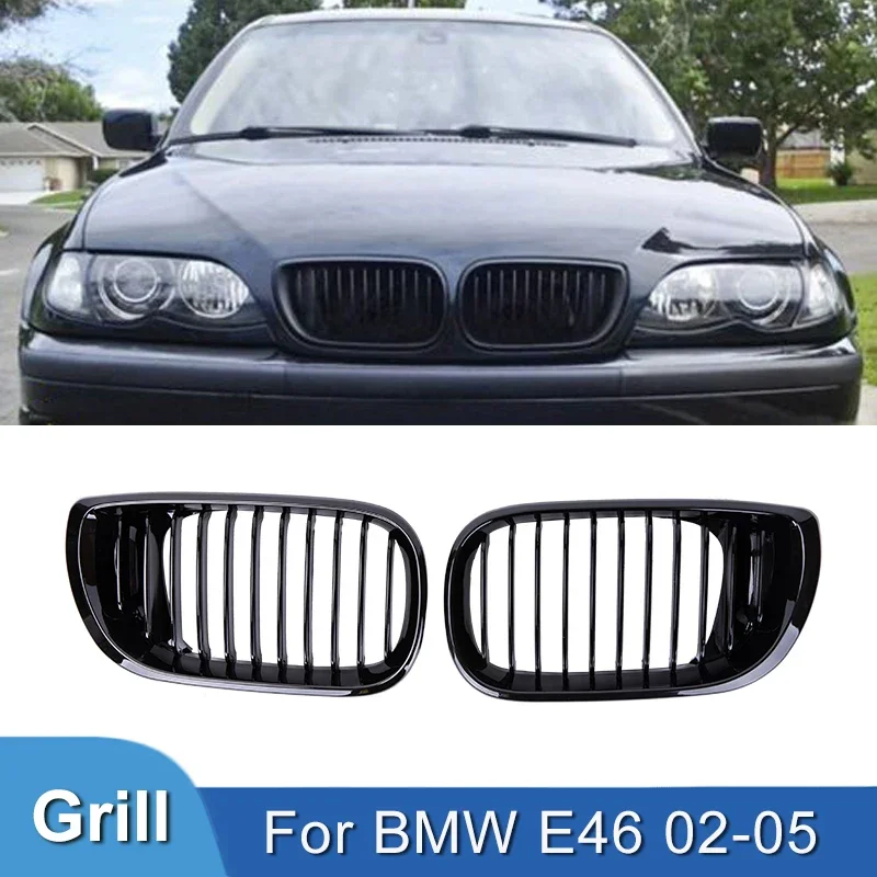 Gloss Black Grilles Car Front Bumper Kidney Grille Grill Grills For BMW E46 4 Door 3 Series 2002-2005 Car Accessories
Gloss Black Grilles Car Front Bumper Kidney Grille Grill Grills For BMW E46 4 Door 3 Series 2002-2005 Car Accessories