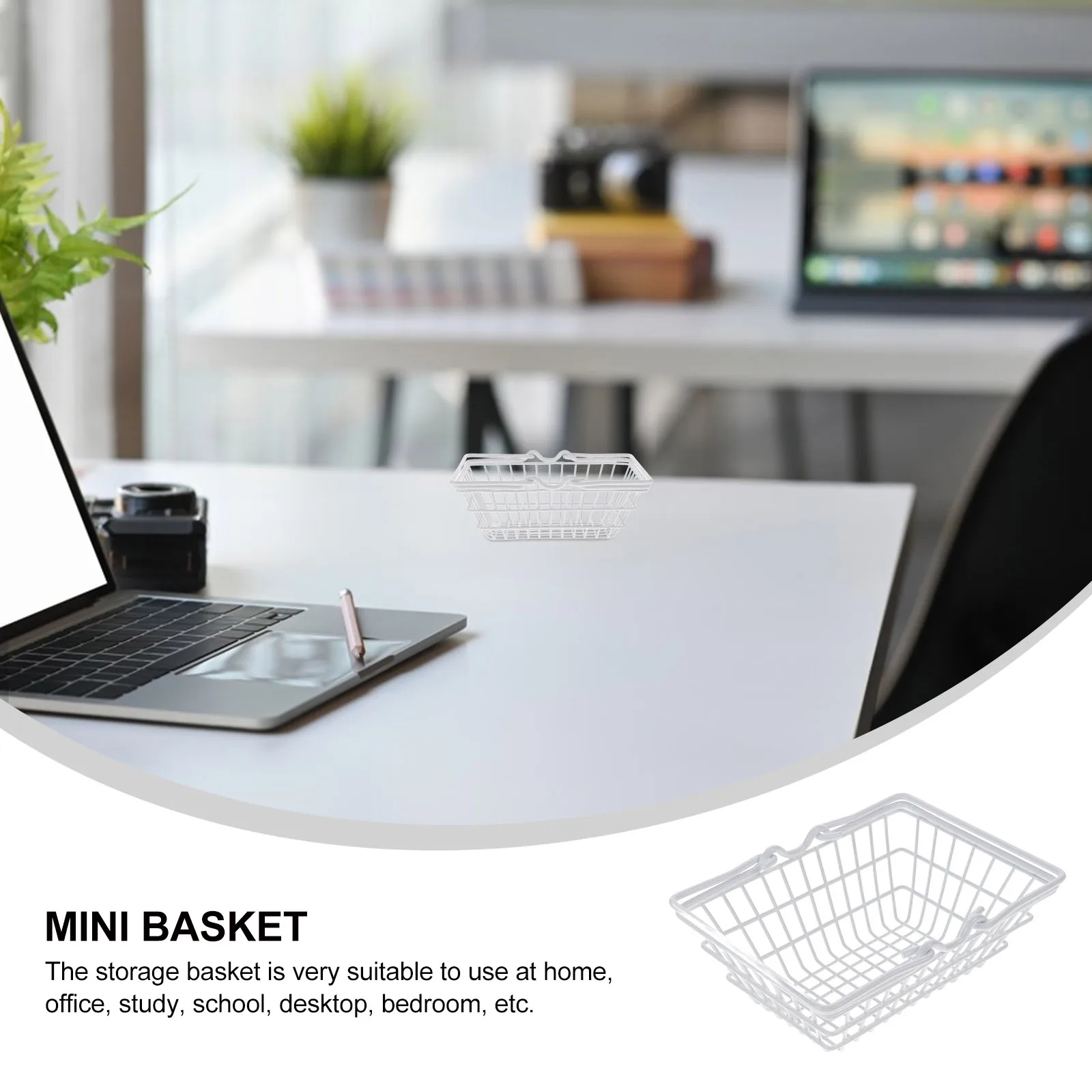 1pc Mini Storage White Small Size with Handle for Desk Home Office Wire Organizing Socks Mini Basket Jewelry Cable
1pc Mini Storage White Small Size with Handle for Desk Home Office Wire Organizing Socks Mini Basket Jewelry Cable