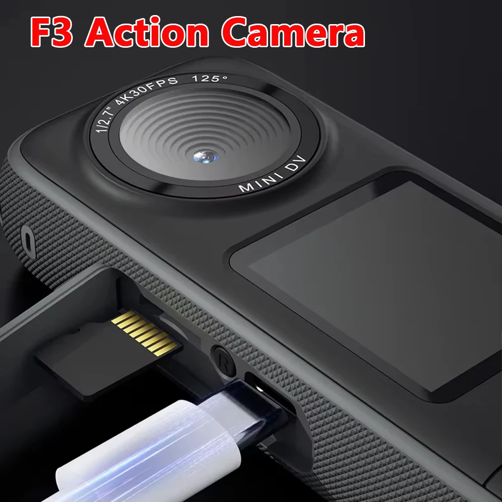 F3 Mini Action Camera 4K Wifi Sports Camera Waterproof Touch Screen HD Sport Cam for Travel Motorcycle Driving Recorder Bodycam
F3 Mini Action Camera 4K Wifi Sports Camera Waterproof Touch Screen HD Sport Cam for Travel Motorcycle Driving Recorder Bodycam