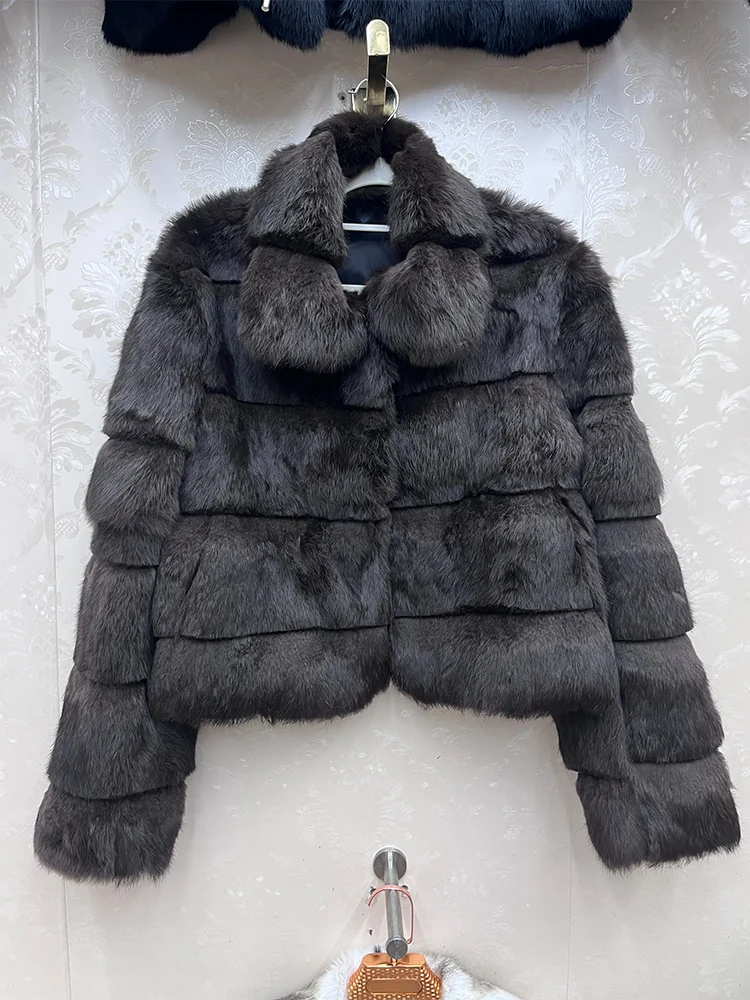 2026 Real Natural Rabbit Fur Coat Luxury Natural Genuine Whole Fur Short Jacket Full Pelt Rabbit Fur Casual Female Overcoat
2026 Real Natural Rabbit Fur Coat Luxury Natural Genuine Whole Fur Short Jacket Full Pelt Rabbit Fur Casual Female Overcoat