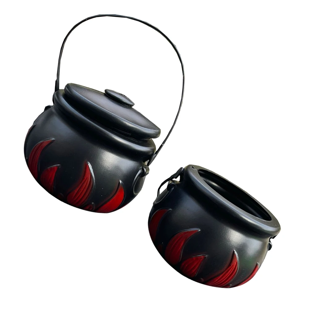 2pcs Flame Witch Cauldron Container Halloween Trick Treat Pot Kettle Bucket Bowl for Small Gifts Beads Toys
2pcs Flame Witch Cauldron Container Halloween Trick Treat Pot Kettle Bucket Bowl for Small Gifts Beads Toys