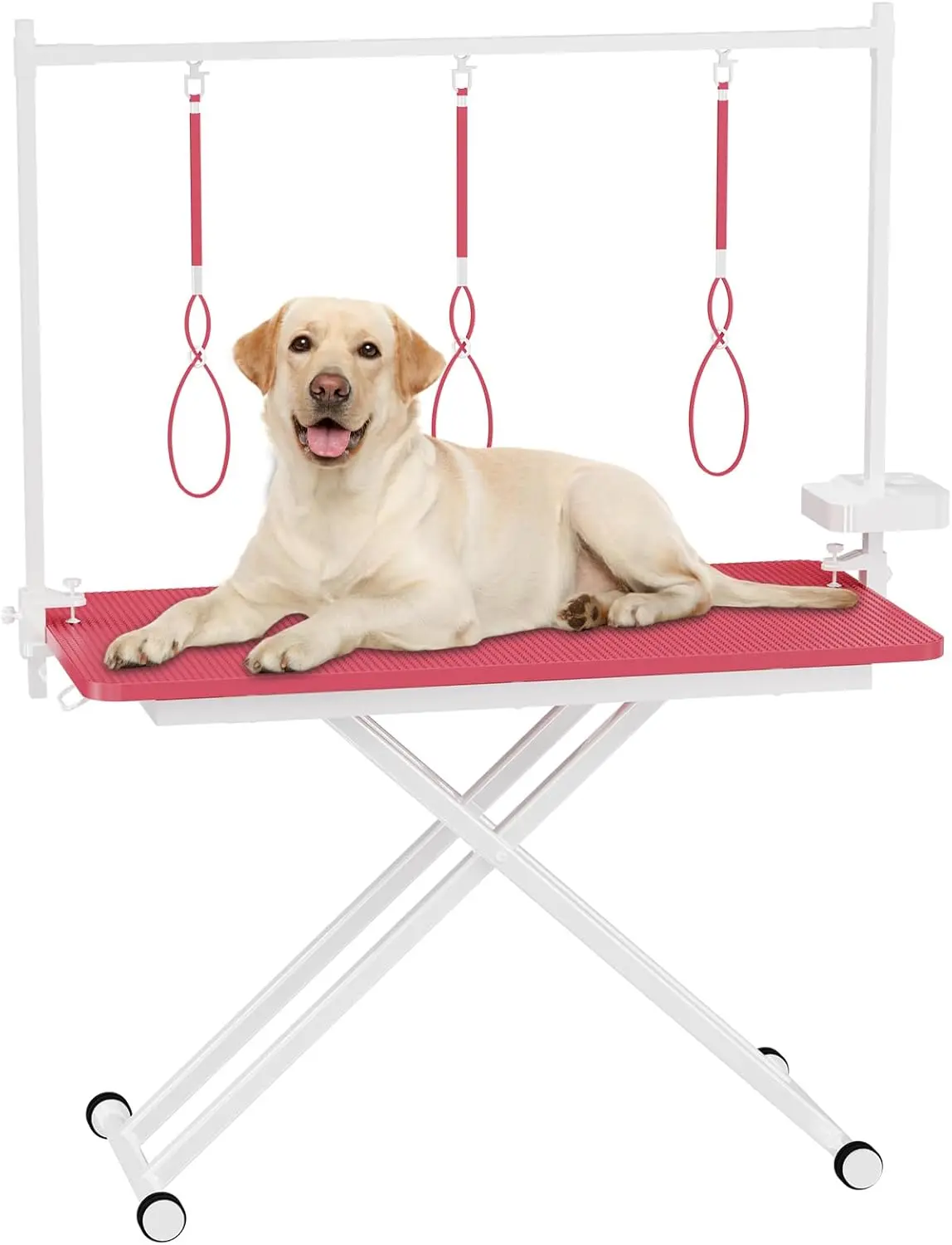 47'' Large Dog Grooming Table X-Lift Adjustable Height Grooming Table for Dogs at Home Pink Adjustable Pet Station
47'' Large Dog Grooming Table X-Lift Adjustable Height Grooming Table for Dogs at Home Pink Adjustable Pet Station