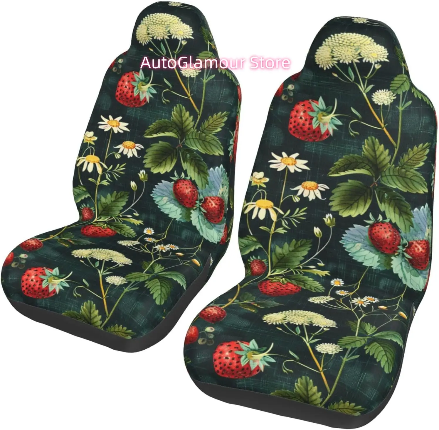 Countryside Strawberries Car Seat Covers Set of 2, Cute Non-Slip Front Car Seats Covers Universal for Most Cars, Suvs,Truck,Vehi
Countryside Strawberries Car Seat Covers Set of 2, Cute Non-Slip Front Car Seats Covers Universal for Most Cars, Suvs,Truck,Vehi