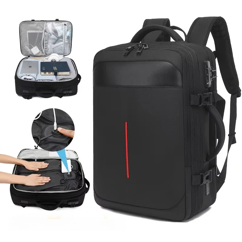 Large Capacity Men's Waterproof Laptop Bag Automatic Business Oxford New Travel Vacuum Compression Backpack
Large Capacity Men's Waterproof Laptop Bag Automatic Business Oxford New Travel Vacuum Compression Backpack