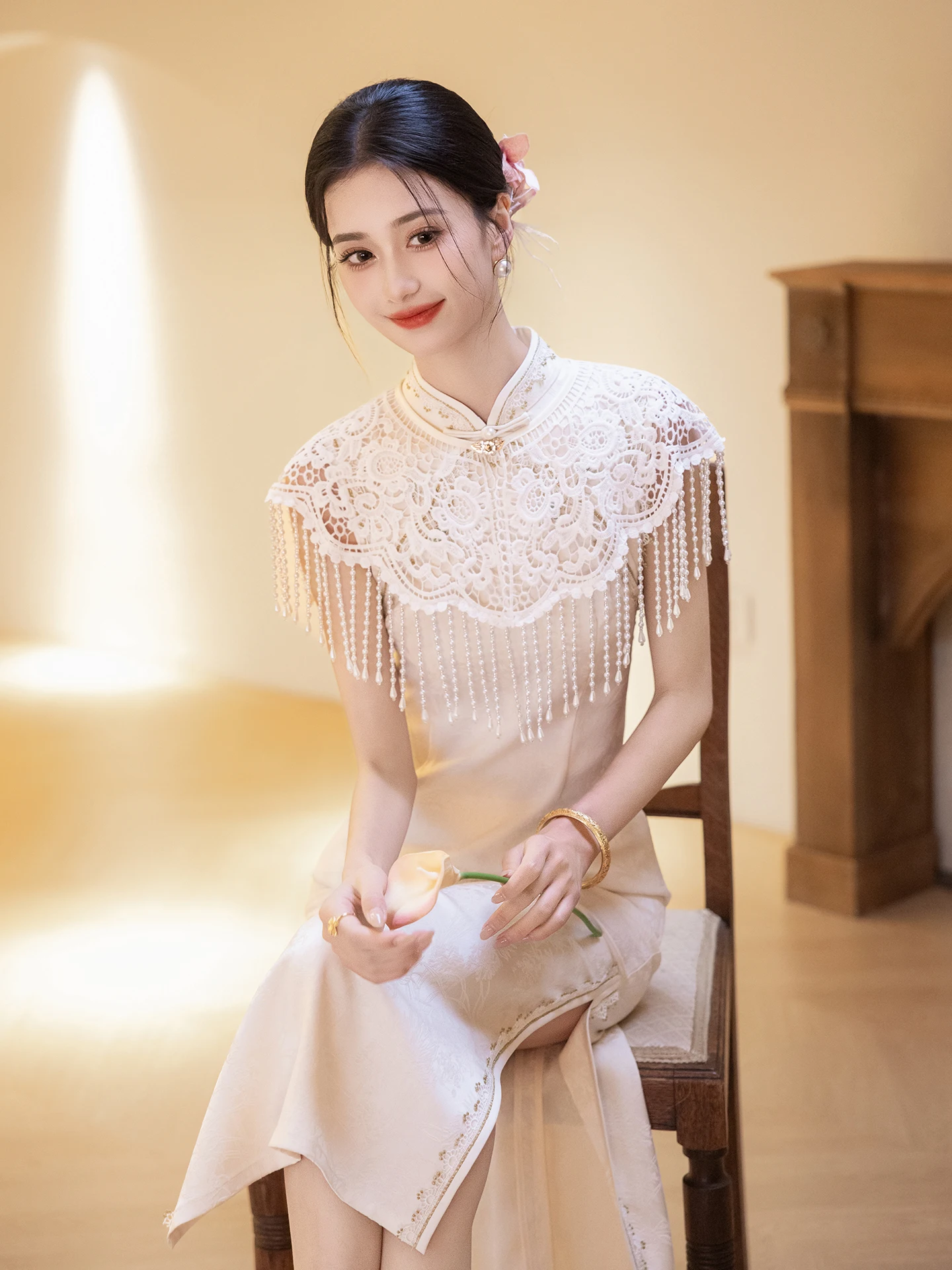 White Engagement New Chinese Style Wedding Dress Bride Daily Wear Registration Ceremony Dress Women Small Size Beau...
White Engagement New Chinese Style Wedding Dress Bride Daily Wear Registration Ceremony Dress Women Small Size Beau...