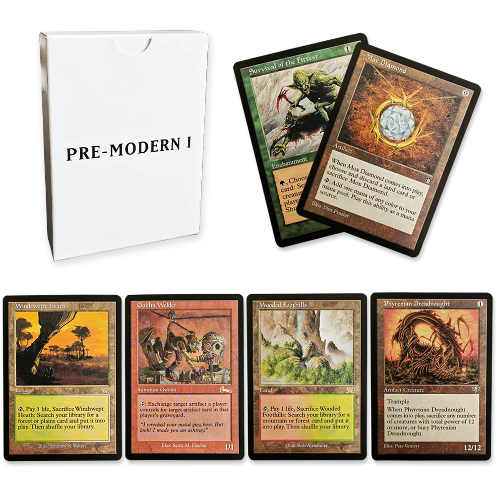 MAGIC PRE-MODERN 1 DECK CARDS SET(56 pieces/Box)Mox Diamond/Winter Orb-Toys Hobbies Collectibles Game Collection Cards Boys Gift
MAGIC PRE-MODERN 1 DECK CARDS SET(56 pieces/Box)Mox Diamond/Winter Orb-Toys Hobbies Collectibles Game Collection Cards Boys Gift