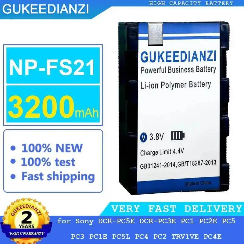 Camera Battery NP-FS21 3200Mah For Sony Dcr-PC5E Dcr-PC3E PC1 PC2E PC5 PC3 PC1E PC5L PC4 PC2 TRV1VE PC4E
Camera Battery NP-FS21 3200Mah For Sony Dcr-PC5E Dcr-PC3E PC1 PC2E PC5 PC3 PC1E PC5L PC4 PC2 TRV1VE PC4E