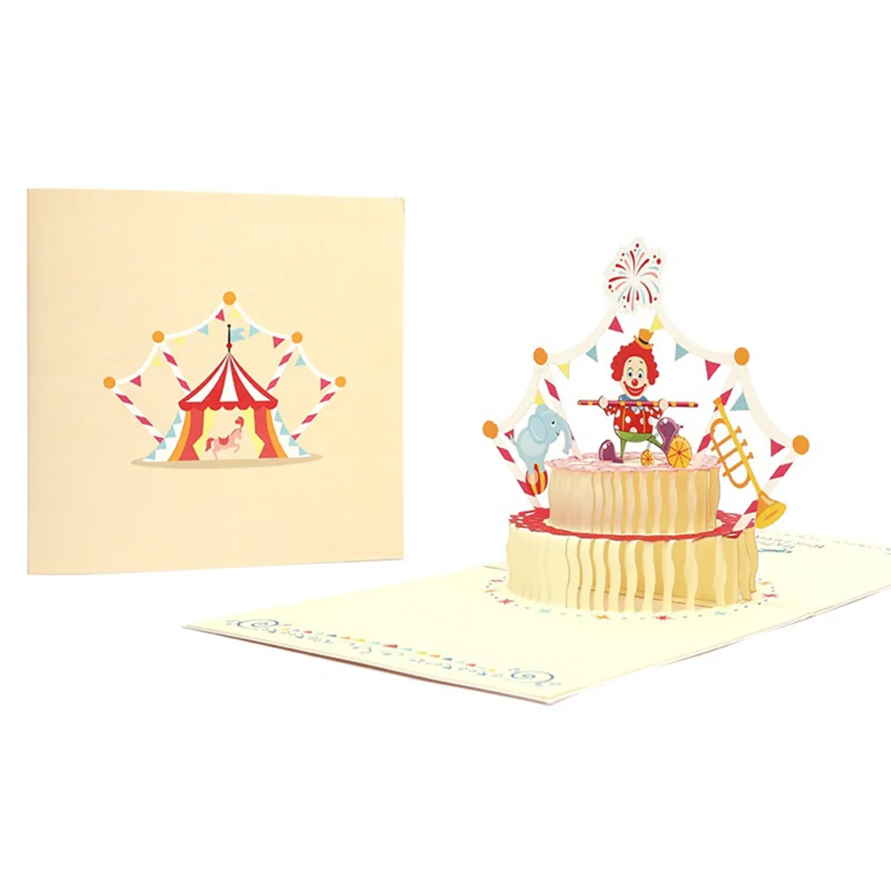 3d Greeting Card Cards Vivid Blessing Clown Cake Stereoscopic Three-dimensional
3d Greeting Card Cards Vivid Blessing Clown Cake Stereoscopic Three-dimensional