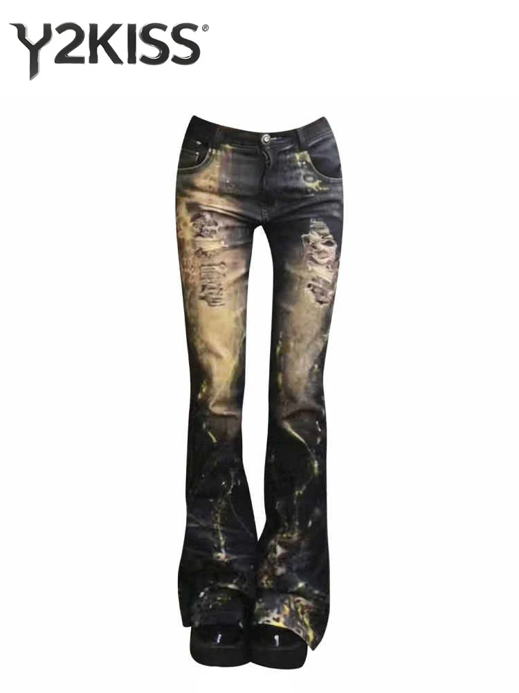 Women's Flare Jeans Leopard Print Low Rise Stretch Goblin Core Denim Pants Japanese Harajuku Dark Academia Skinny Abi Y2k Punk
Women's Flare Jeans Leopard Print Low Rise Stretch Goblin Core Denim Pants Japanese Harajuku Dark Academia Skinny Abi Y2k Punk