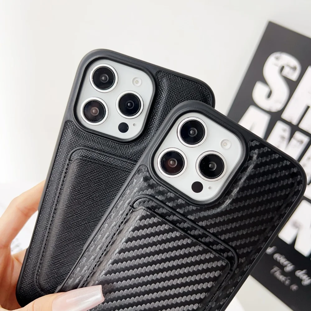 Luxury Magnetic Carbon Fibre Leather Card Wallet Pocket phone case for iPhone 16 15 13 14 Pro Max 16E 15 Plus Soft Coque
Luxury Magnetic Carbon Fibre Leather Card Wallet Pocket phone case for iPhone 16 15 13 14 Pro Max 16E 15 Plus Soft Coque