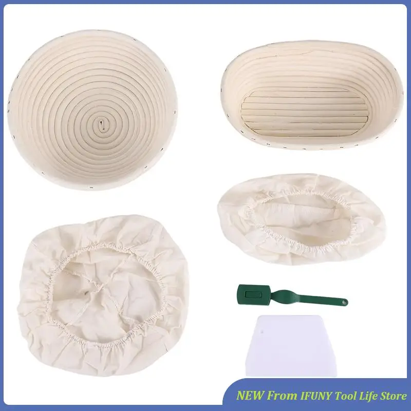 6Pcs Banneton Proofing Bread Basket With Removable Liner And Scraper For Baker Baking Tools New
6Pcs Banneton Proofing Bread Basket With Removable Liner And Scraper For Baker Baking Tools New