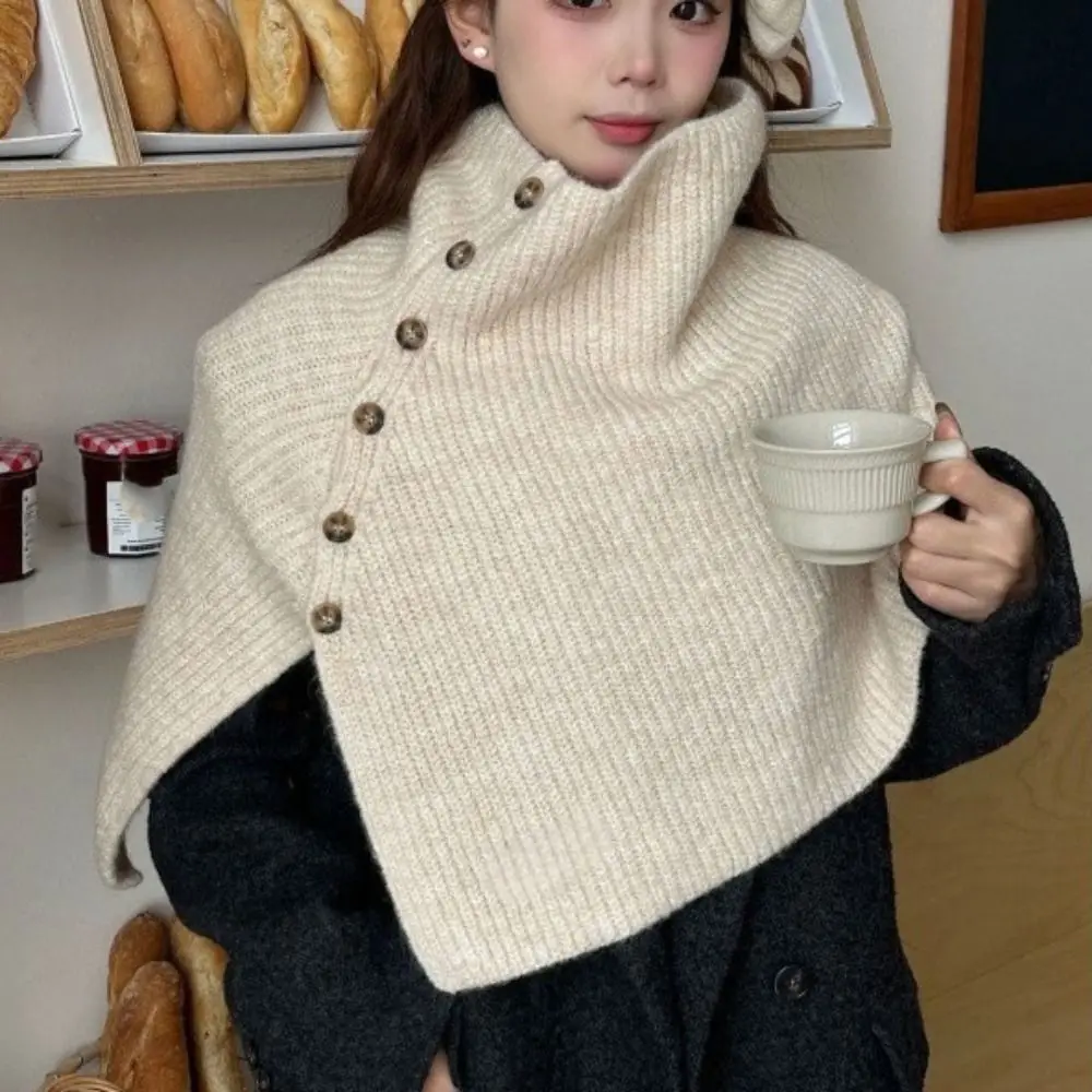 Простая вязаная шаль на пуговицах, утепленная теплая женская зимняя шаль, плащ, нерегулярные шарфы, трикотаж для женщин
Простая вязаная шаль на пуговицах, утепленная теплая женская зимняя шаль, плащ, нерегулярные шарфы, трикотаж для женщин