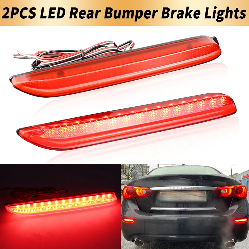 2PCS LED Rear Bumper Brake Lights Canbus For Toyota RAV4 19-20 Camry 06-14 Reiz 07-15 For Lexus GX470 03-09 RX300 1999-2003
2PCS LED Rear Bumper Brake Lights Canbus For Toyota RAV4 19-20 Camry 06-14 Reiz 07-15 For Lexus GX470 03-09 RX300 1999-2003