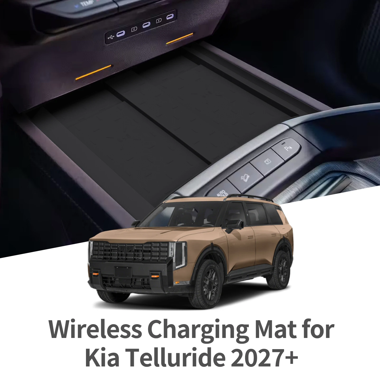 for Kia Telluride 2027+ (2nd Gen) Car Anti Dirt Pad Silicone Mobile Wireless Charge Anti-Slip Mats Interior Accessiories Black
for Kia Telluride 2027+ (2nd Gen) Car Anti Dirt Pad Silicone Mobile Wireless Charge Anti-Slip Mats Interior Accessiories Black