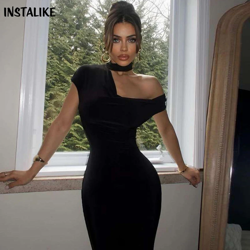 InstaLike Cut Out Short Sleeve Bodycon Up Sundress Sexy Korean Fashion Streetwear One Shoulder Holiday Party Elegant Midi Dress
InstaLike Cut Out Short Sleeve Bodycon Up Sundress Sexy Korean Fashion Streetwear One Shoulder Holiday Party Elegant Midi Dress