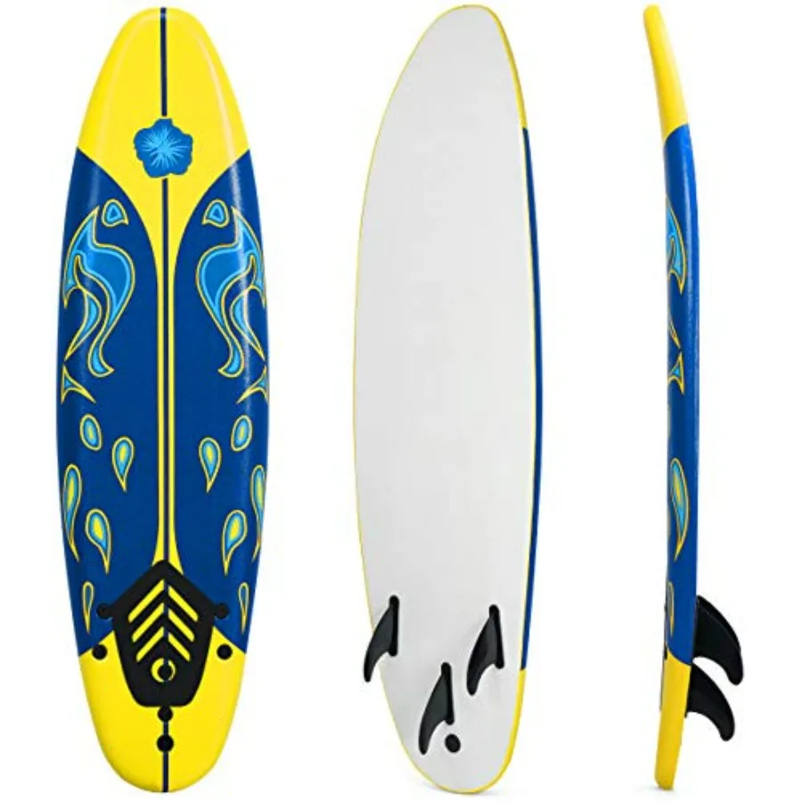 Surfboard for teenagers and adults, lightweight EPS foam core with non-slip deck pad, blue, ideal for beginners with removable
Surfboard for teenagers and adults, lightweight EPS foam core with non-slip deck pad, blue, ideal for beginners with removable