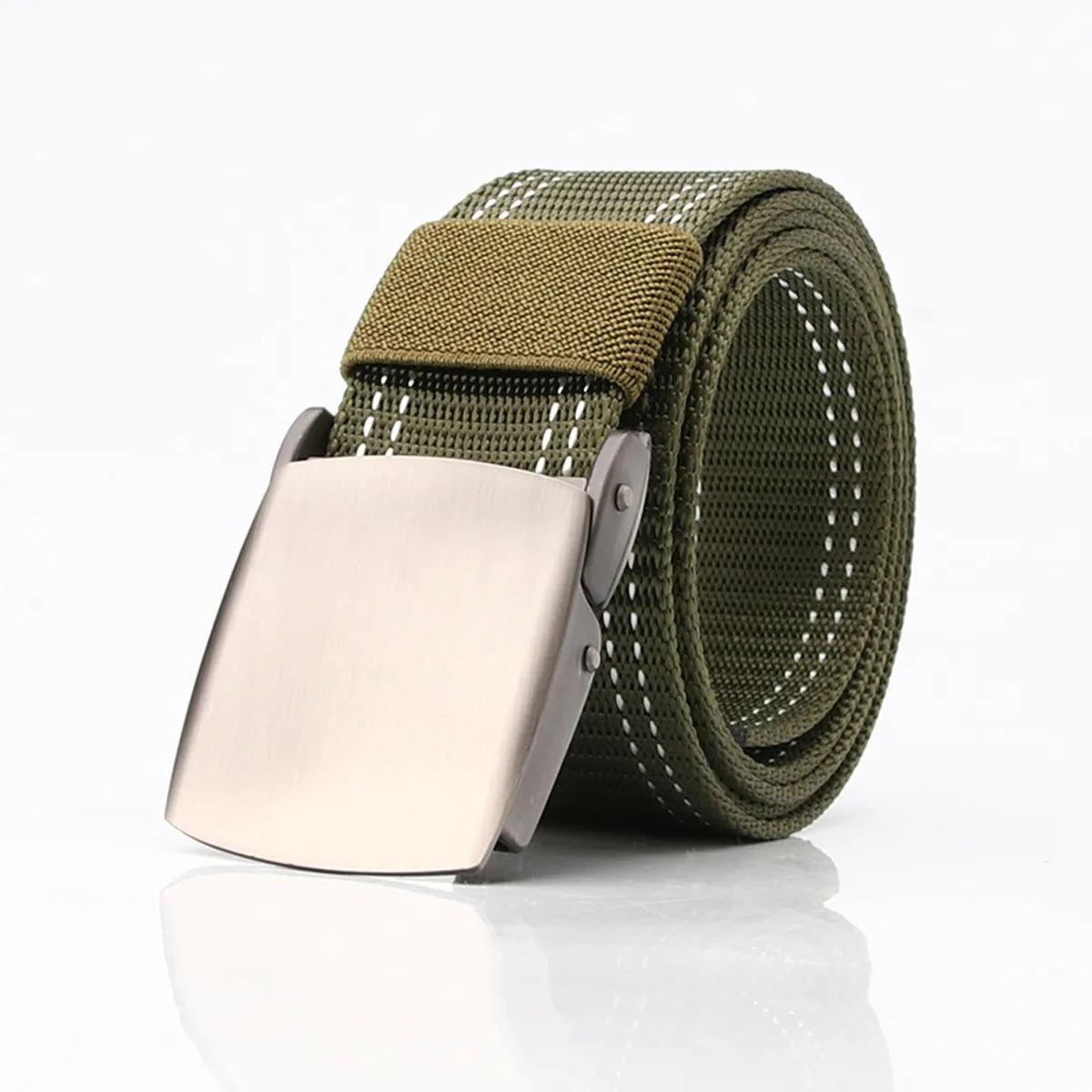 1pc Canvas Belt Green Lightweight Adjustable Nylon Webbing For Men Waist Outdoor Training Exploration
1pc Canvas Belt Green Lightweight Adjustable Nylon Webbing For Men Waist Outdoor Training Exploration