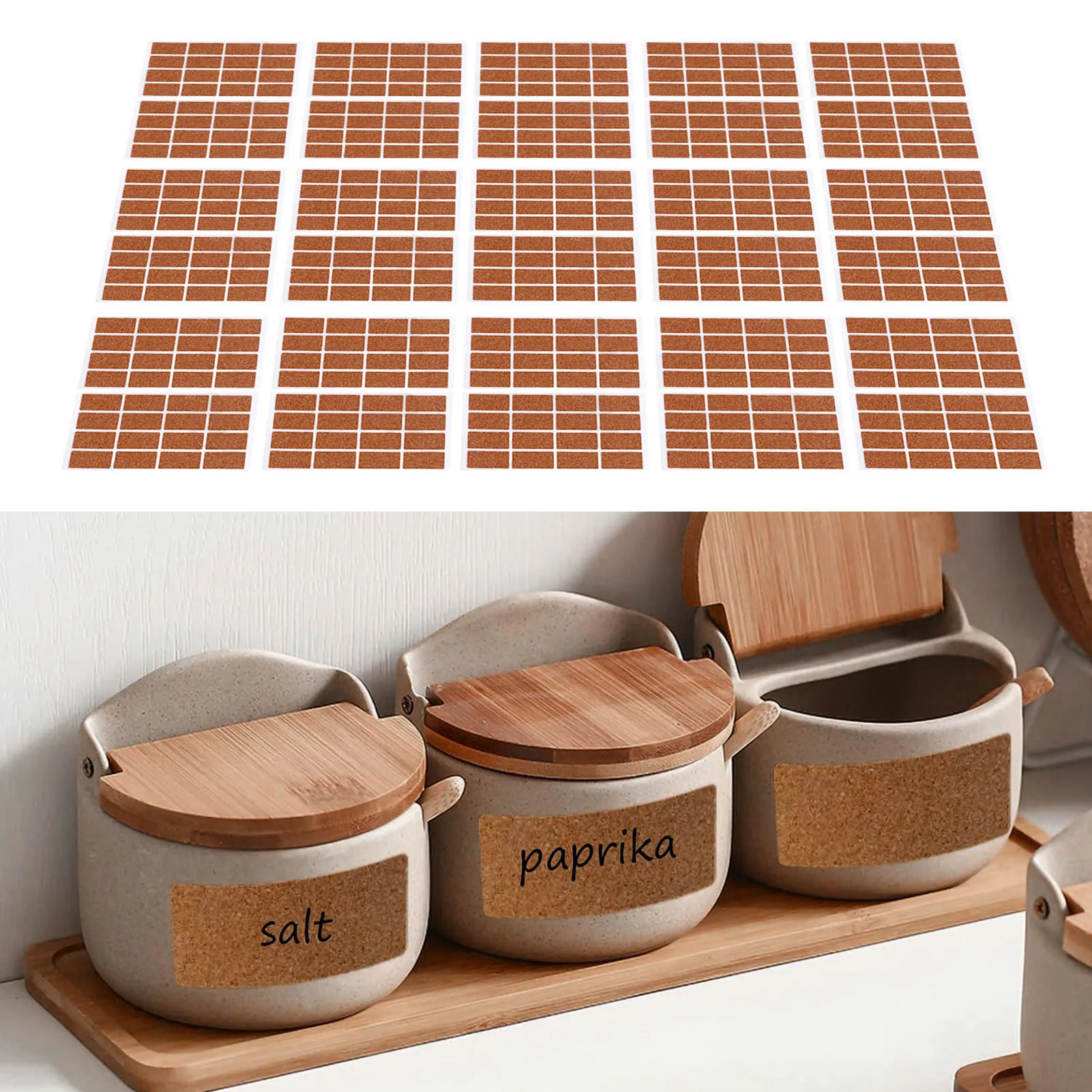Cork Label Sticker Rain Proof Handwritten Name Tag Sticker Cork Self Adhesive Food Container Stickers Label for Kitchen
Cork Label Sticker Rain Proof Handwritten Name Tag Sticker Cork Self Adhesive Food Container Stickers Label for Kitchen