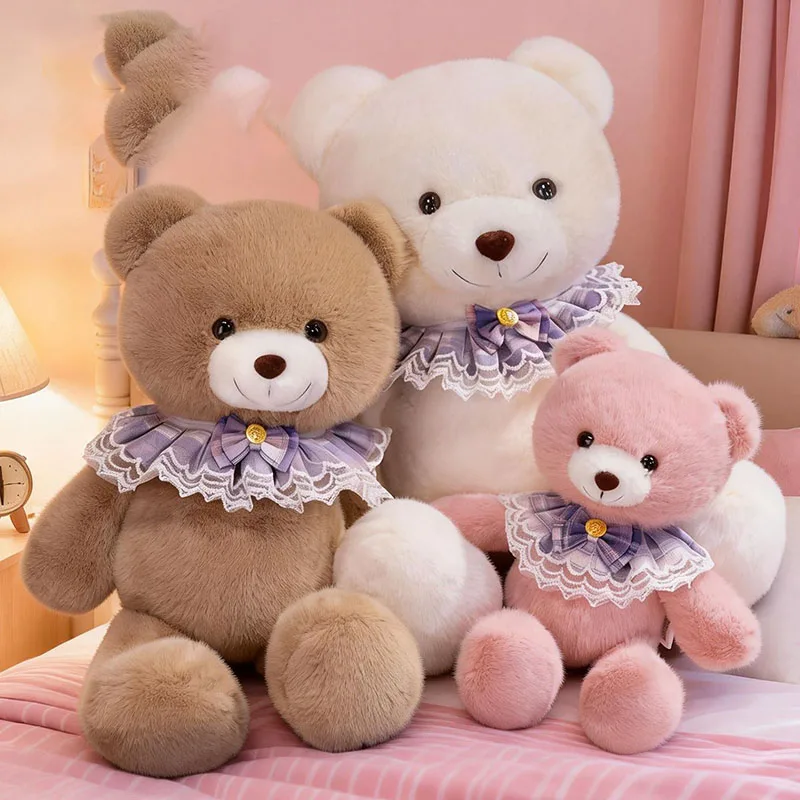 Cute Cartoon Teddy Bear Plush Doll with Lace Bow Collar Fluffy Stuffed Animal Toy for Valentine's Day Festival Birthday Gift
Cute Cartoon Teddy Bear Plush Doll with Lace Bow Collar Fluffy Stuffed Animal Toy for Valentine's Day Festival Birthday Gift
