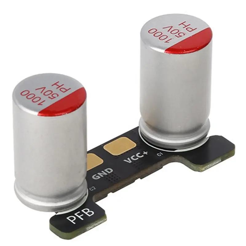 Плата фильтра питания DIGIT-PFB PRO Dual 50V 100Uf HD для FPV-квадрокоптеров с увеличенной дальностью полета, для 9-дюймовых и более больших FPV-дронов
Плата фильтра питания DIGIT-PFB PRO Dual 50V 100Uf HD для FPV-квадрокоптеров с увеличенной дальностью полета, для 9-дюймовых и более больших FPV-дронов