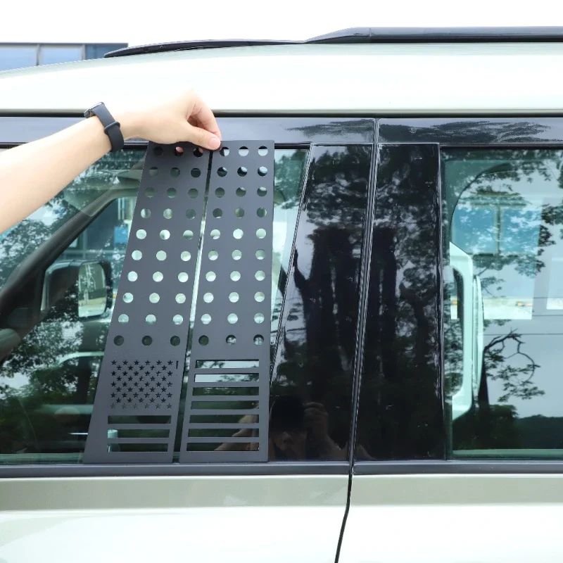For Land Rover Defender 110 130 2020-2025 Aluminum Alloy Black Car Window Center Pillar Honeycomb Panel Trim Car Accessories
For Land Rover Defender 110 130 2020-2025 Aluminum Alloy Black Car Window Center Pillar Honeycomb Panel Trim Car Accessories