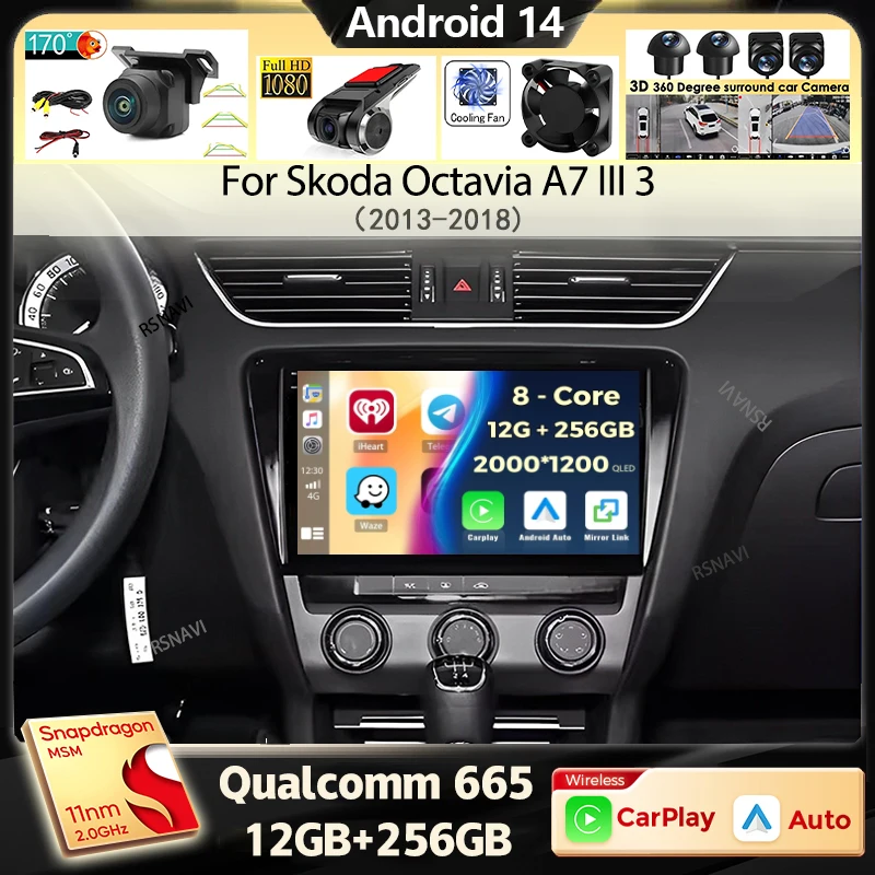 Автомобильное радио Android 14 для Skoda Octavia A7 III 3 2013 2014-2018 Навигация GPS Мультимедийный плеер Стерео Wi-Fi + 4G Carplay DSP BT
Автомобильное радио Android 14 для Skoda Octavia A7 III 3 2013 2014-2018 Навигация GPS Мультимедийный плеер Стерео Wi-Fi + 4G Carplay DSP BT