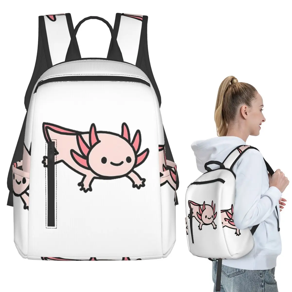 Рюкзак Axolotl, студенческая сумка для книг, детская школьная сумка, сумки на плечо для ноутбука, мужские и женские сумки
Рюкзак Axolotl, студенческая сумка для книг, детская школьная сумка, сумки на плечо для ноутбука, мужские и женские сумки