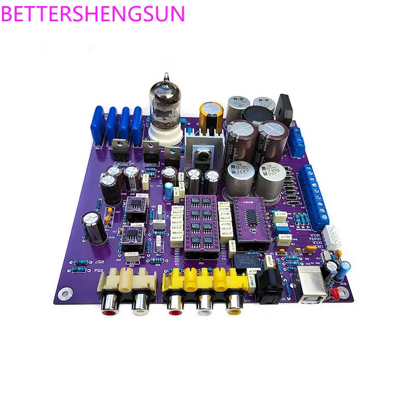 TDA1541 1387X8 Parallel DAC Decoder Board Coaxial Optical USB Input 5670 Tube Buffered Output
TDA1541 1387X8 Parallel DAC Decoder Board Coaxial Optical USB Input 5670 Tube Buffered Output