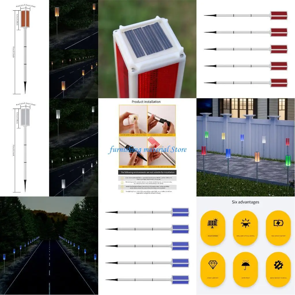 Y5GD 5Pcs Solar LED Road Barrier Lights High Brightness Led Flashing Solar Barricades Light for Outdoor Safety Applications
Y5GD 5Pcs Solar LED Road Barrier Lights High Brightness Led Flashing Solar Barricades Light for Outdoor Safety Applications