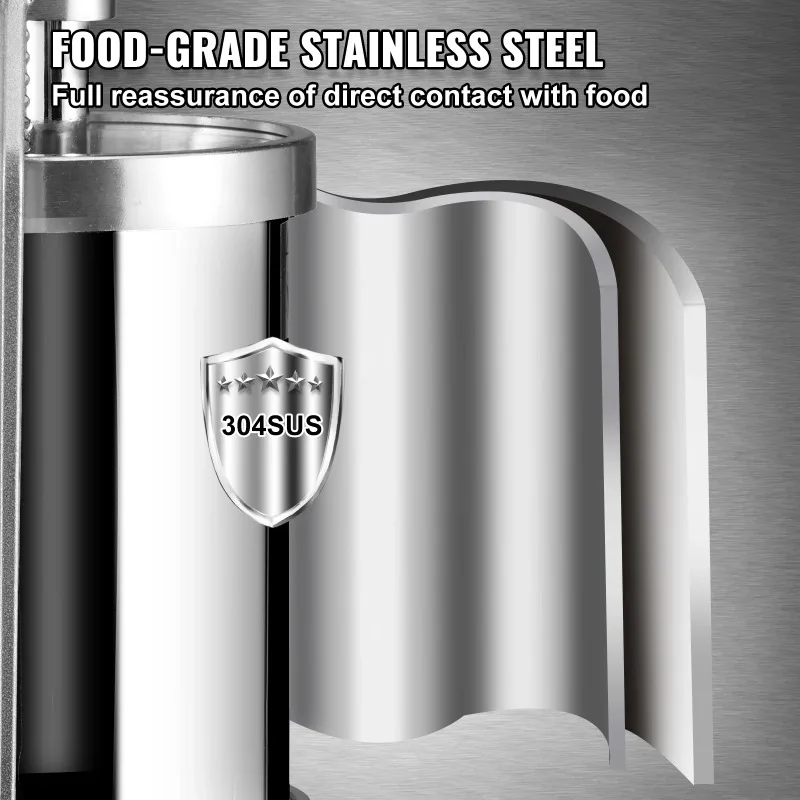 【Premium】SucceBuy 1.5/3L Capacity Vertical Sausage Stuffer Food Filling Processors w/ 3 Stuffing Tubes Kitchen Accessories Home
【Premium】SucceBuy 1.5/3L Capacity Vertical Sausage Stuffer Food Filling Processors w/ 3 Stuffing Tubes Kitchen Accessories Home