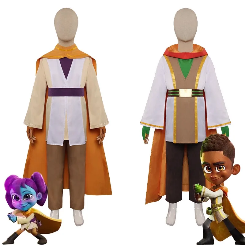 Детский костюм для косплея из фильма Young Jedi Lys Nubs на Хэллоуин, детский комплект для ролевых игр супергероя, костюм для маскарада 
Детский костюм для косплея из фильма Young Jedi Lys Nubs на Хэллоуин, детский комплект для ролевых игр супергероя, костюм для маскарада