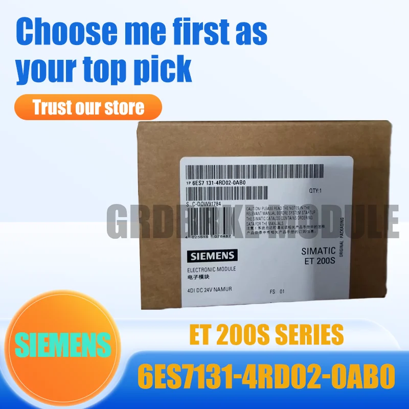 New Original SIEMENS 6ES7131-4RD02-0AB0 SIMATIC ET200S 4DI PLC Input Module
New Original SIEMENS 6ES7131-4RD02-0AB0 SIMATIC ET200S 4DI PLC Input Module