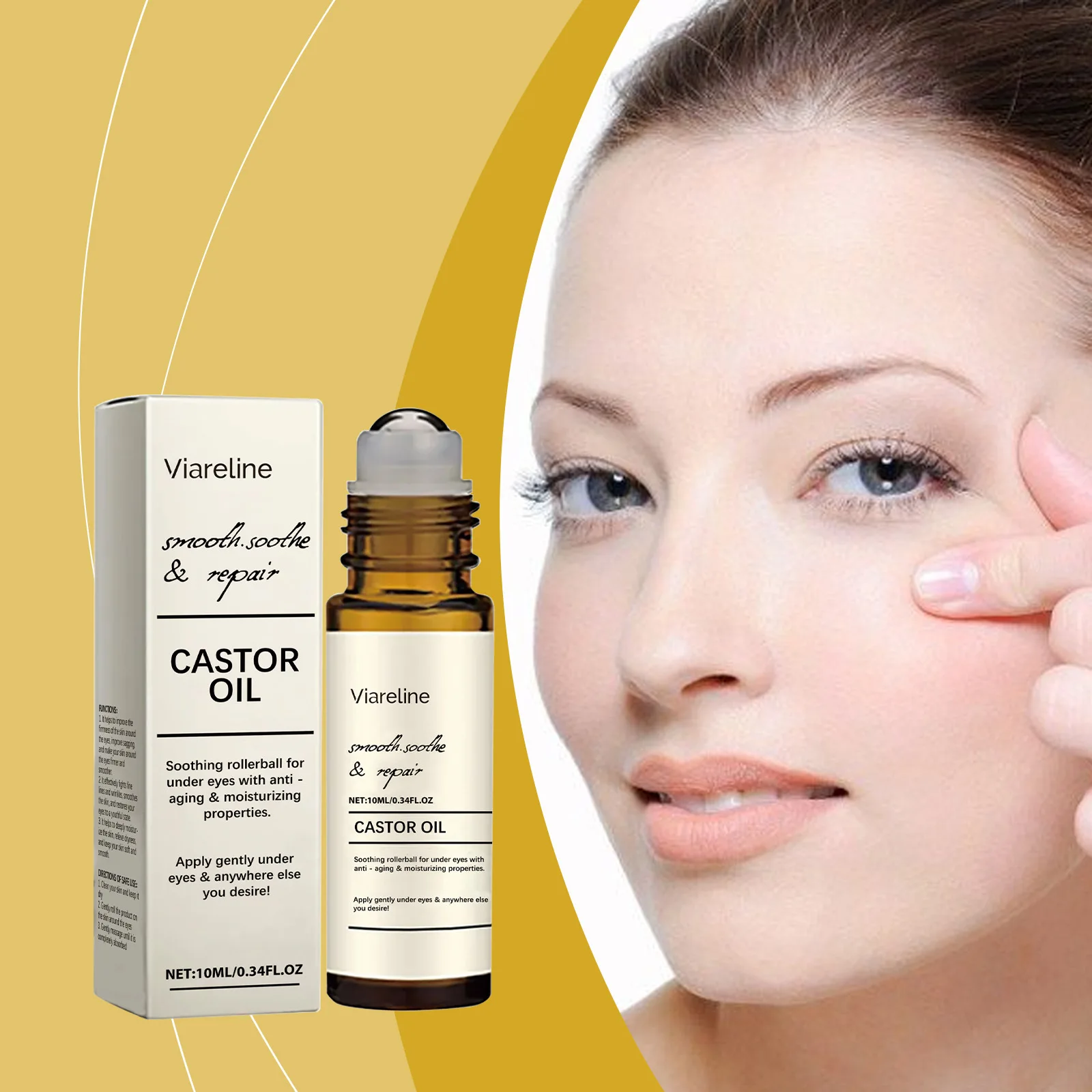 Castor Oil Eye Serum Anti-Wrinkle Remove Dark Circles Eye Bags Anti-Puffiness Lift Firm Ball Massage Moisturize Nourish Eye Care
Castor Oil Eye Serum Anti-Wrinkle Remove Dark Circles Eye Bags Anti-Puffiness Lift Firm Ball Massage Moisturize Nourish Eye Care