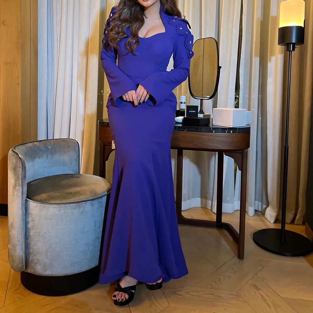 Customized Exquisite Crystal Appliques Square Neck Ankle Length платье вечернее Straight Jersey Long Sleeves Vestidos
Customized Exquisite Crystal Appliques Square Neck Ankle Length платье вечернее Straight Jersey Long Sleeves Vestidos