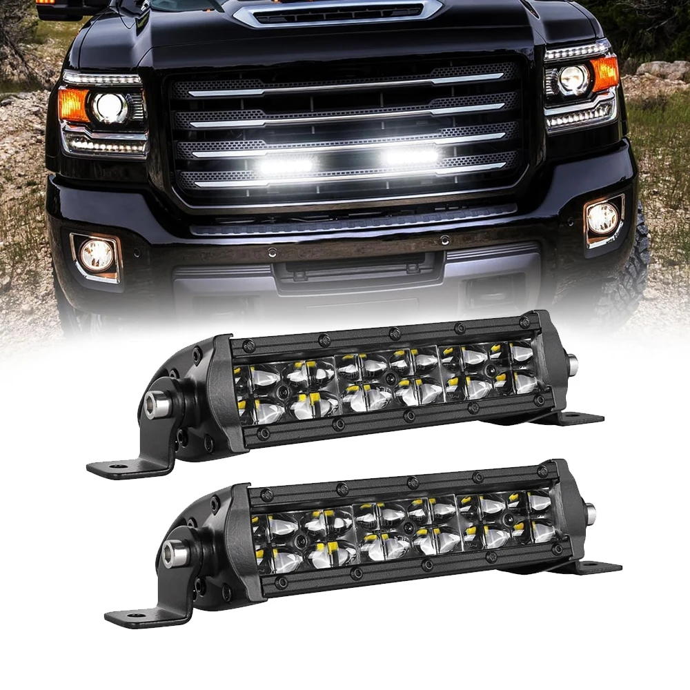 Super Thin Double Row Long Strip Light Bar For Car Modification 6d Lens Off-road Front Bumper Additional Lighting Lamp
Super Thin Double Row Long Strip Light Bar For Car Modification 6d Lens Off-road Front Bumper Additional Lighting Lamp