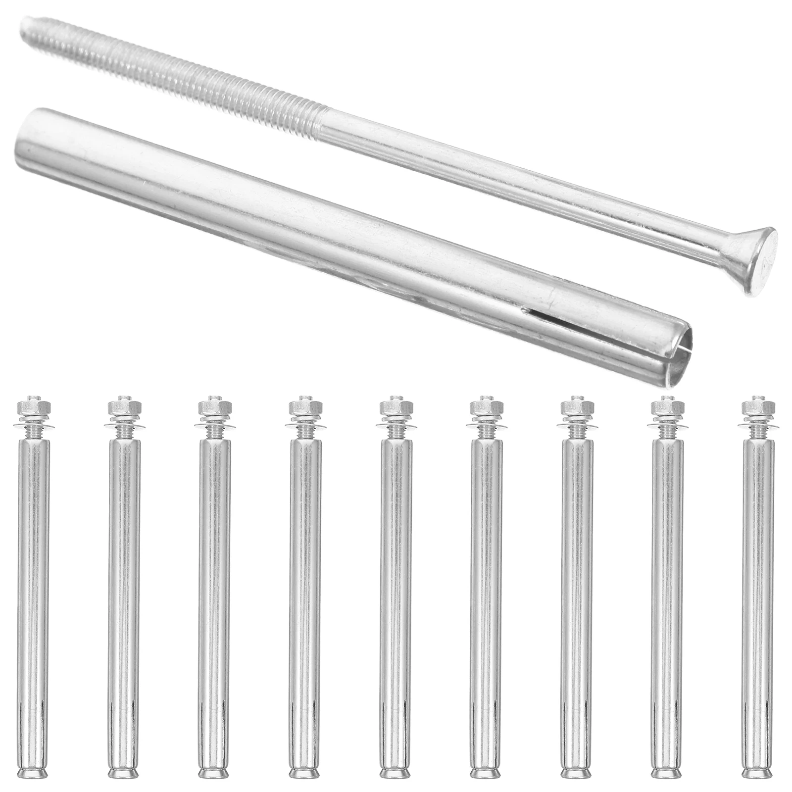 10pcs Expansion Bolts Galvanized Steel Heavy Duty Concrete Wall Fasteners Furniture Binding Multi Use DIY Accessories Sturdy
10pcs Expansion Bolts Galvanized Steel Heavy Duty Concrete Wall Fasteners Furniture Binding Multi Use DIY Accessories Sturdy