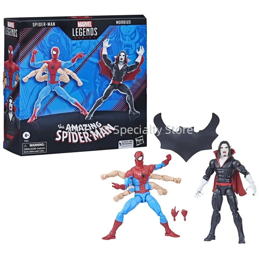 Hasbro Marvel Legends Series 6 Six Arm The Amazing Spider-Man and Morbius 2-Pack Action Figures Children's Holiday Birthday Gift
Hasbro Marvel Legends Series 6 Six Arm The Amazing Spider-Man and Morbius 2-Pack Action Figures Children's Holiday Birthday Gift
